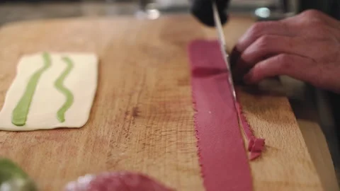 The process of making dumplings. Stock Footage 147571779