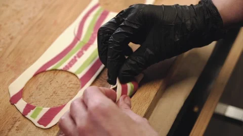 The process of making dumplings. Stock Footage 147571821