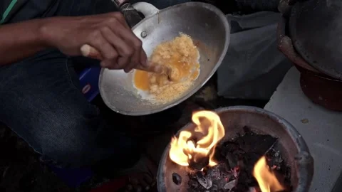 The process of making egg crust Stock Footage 268515930