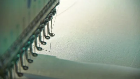 The process of making embroidered clothes Stock Footage 142665085