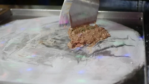 Process of making fried ice-cream dessert by street vendor at asian street food Stock-Footage 104141790