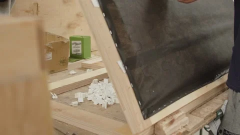The process of making furniture in production Stock Footage 274541063