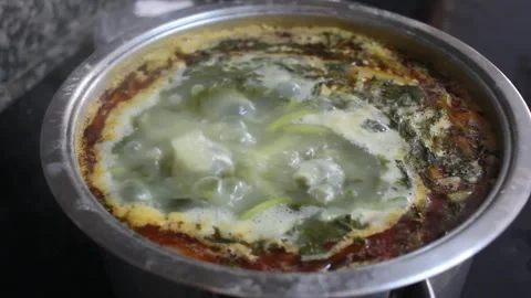 The process of making galician broth Stock Footage 303310097