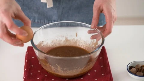 Process of making gingerbread cookies for Christmas. A woman is preparing a Stock Footage 121118168