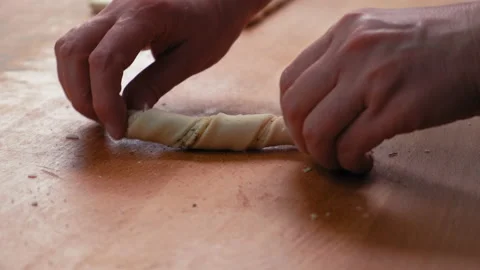 The process of making Grissini. Video stock 196844926