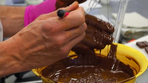 Process of making handmade chocolates Stock Footage 127291895