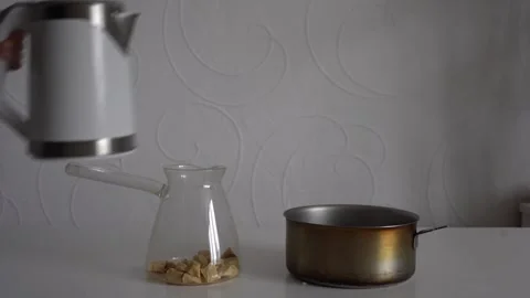 Process of making home made chocolate from carob Video stock 261982759