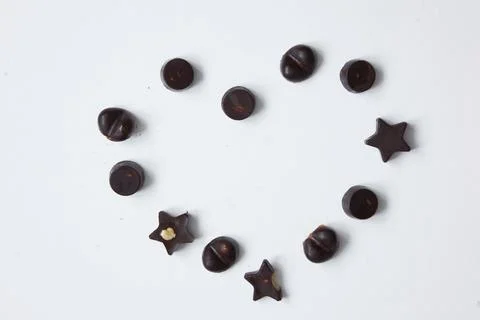 Process of making home made chocolate from carob Stock Photos