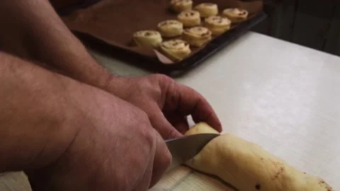 The process of making homemade baked goods. Cooking at home. Stock Footage 169404689