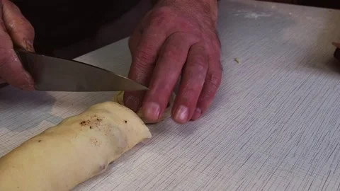 The process of making homemade baked goods. Cooking at home. Stock Footage 169404703