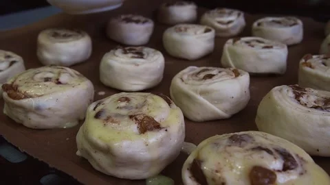 The process of making homemade baked goods. Cooking at home. Stock Footage 169404775