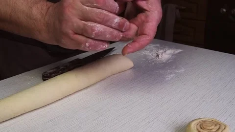 The process of making homemade baked goods. Cooking at home. Stock Footage 169404835