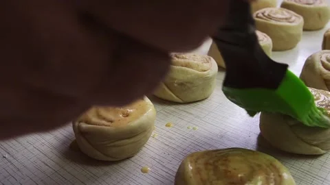 The process of making homemade baked goods. Cooking at home. Stock Footage 169404847