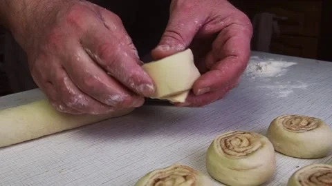 The process of making homemade baked goods. Cooking at home. Stock Footage 169404860