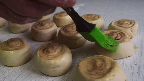 The process of making homemade baked goods. Cooking at home. Stock Footage 169404916