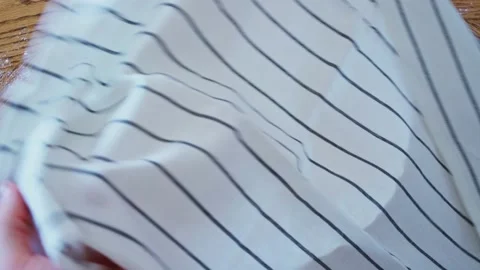 The process making homemade bread. baker covers yeast wheat dough with napkin Stock Footage 181605524