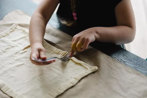 The process of making homemade pizza Stock Photos
