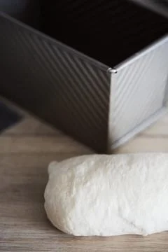 The process of making homemade toast bread in a Stock Photos
