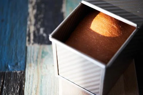 The process of making homemade toast bread in a Stock Photos