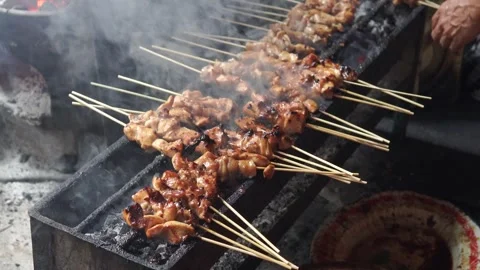 The process of making Indonesian chicken... | Stock Video | Pond5