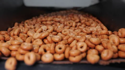 The process of making Italian taralli. Stock Footage 281654484