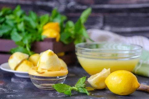 The process of making lemonade at home .Healthy life concept Stock Photos