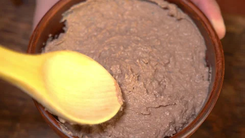 Process of making liver pate Stock Footage 254079753
