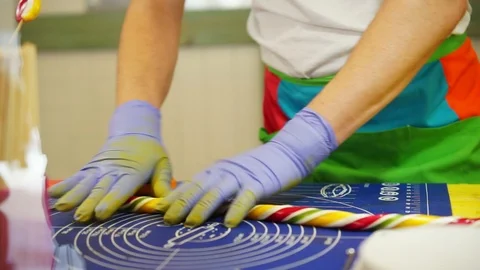 The process of making lollipops Vídeo Stock 91250634