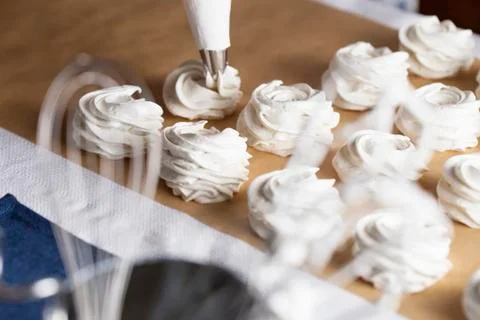 The process of making marshmallow. Foto stock