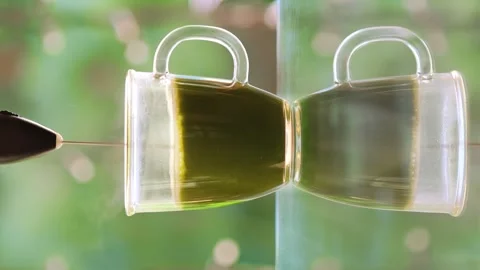 Process making matcha green tea. Green m... | Stock Video | Pond5