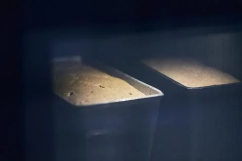 The process of making molded rye bread. Baking Stock Photos