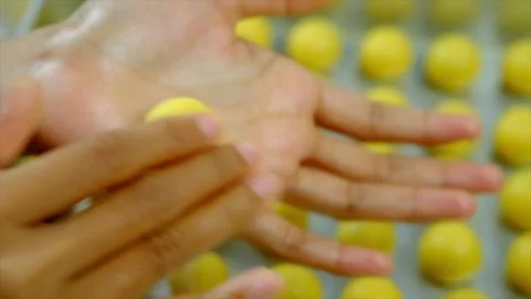 The process of making nastar cakes Stock Footage 233356024