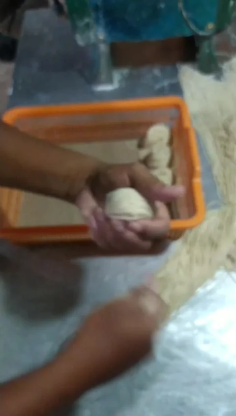 The process of making noodles Stock Footage 244788763