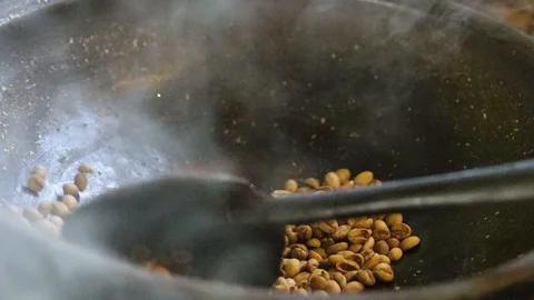 The Process of Making Nuts Stock Footage 104535700