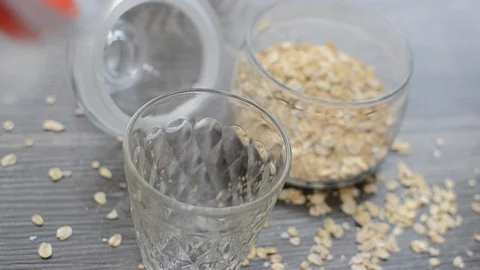 Process of making oat milk Stock Footage 89139238
