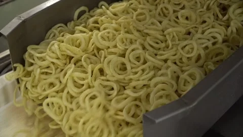 The process of making onion rings. Fast ... | Stock Video | Pond5