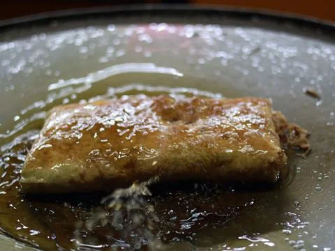 The process of making or cooking an Martabak Telur Stock Photos