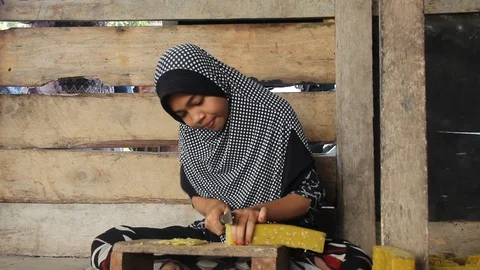 The process of making peanut crackers. Stock Footage 128791792
