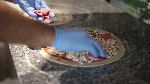 The process of making pizza. 스톡 동영상 133772530