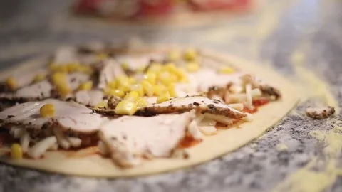 The process of making pizza. 스톡 동영상 133772717
