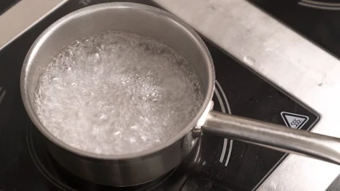 Process of making poached egg. Cooking food. Preparing ingredients. Healthy Stock Footage 105493969