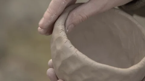 The process of making pottery, ceramic vase. Stock Footage 101234958
