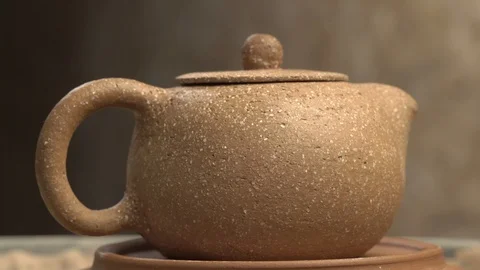 The process of making pottery, ceramic vase. Pottery close up. Stock Footage 101235380