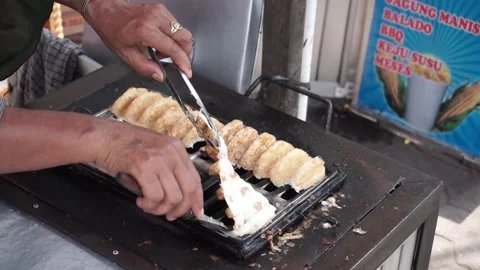The process of making rangin(gandos) cakes Stock Footage 217745005