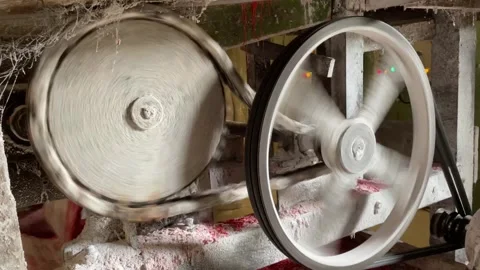 The process of making red noodles, a traditional Indonesian food Video stock 291279322