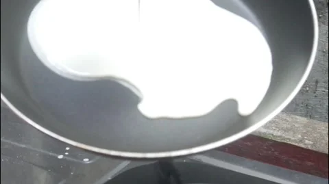 The process of making risol skin food in a Teflon pan Stock Footage 324532049