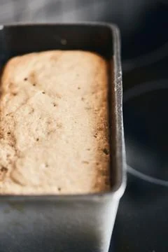 The process of making rye bread. The dough on the Stock Photos