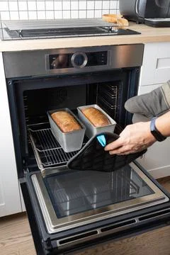 The process of making rye bread. The finished Stock Photos