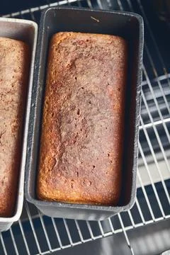 The process of making rye bread. The finished Foto stock