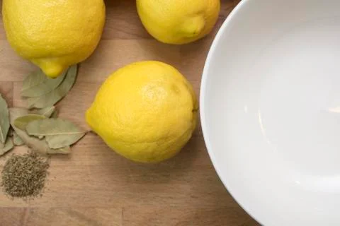 Process for making salted preserved lemons Stock Photos